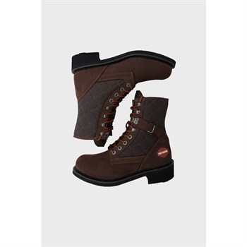 Harley Davıdson 025G100078 New Worker Kadın Bot - KOYU KAHVERENGİ DERİ