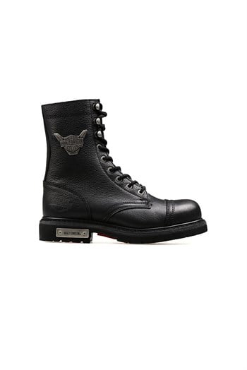 Harley Davidson 025M100553 Colmar Erkek Bot - SİYAH BASKILI DERİ