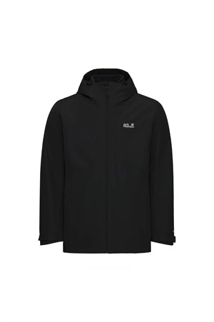 Jack Wolfskin Stonetrail 3in1 A66291 Erkek Outdoor Ceketi - SİYAH