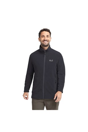 Jack Wolfskin Taunus 100 Fz A65793 Erkek Polar Ceket - SİYAH