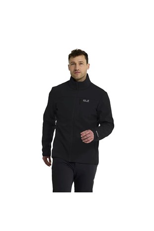 Jack Wolfskin Wild Winds A66309 Erkek Outdoor Ceketi - SİYAH