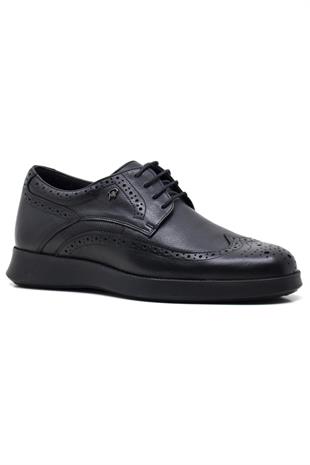 King Paolo G1244 Oxford Erkek Comfort Ayakkabı - SİYAH