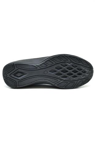 King Paolo U6600 Krakers Kadın Comfort Ayakkabı - SİYAH