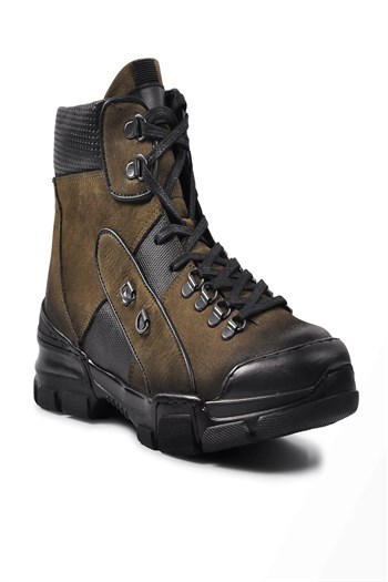 Komcero 0K9185-2274 Erkek Comfort Ayakkabı - HAKİ