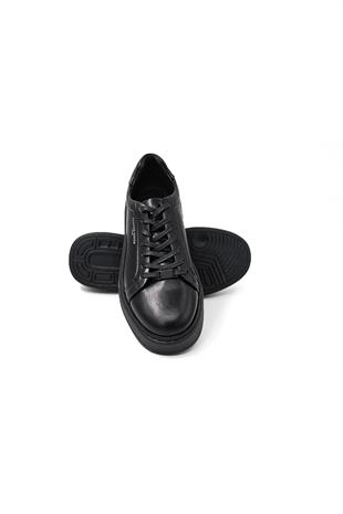 Komcero 5K3258-8086 Erkek Casual Ayakkabı - SİYAH