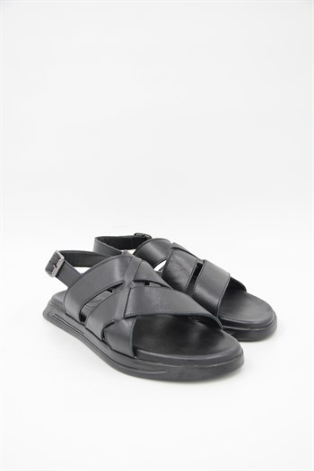 Luciano Bellini 560 Erkek Sandalet - SİYAH
