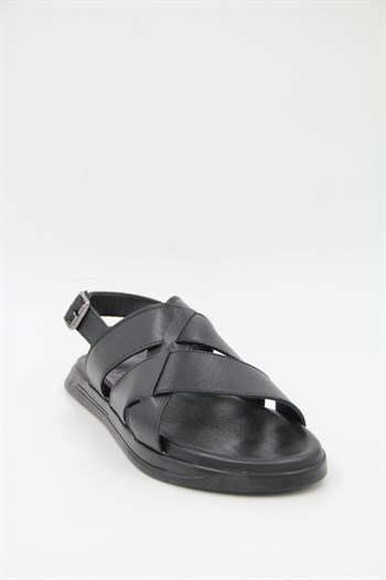 Luciano Bellini 560 Erkek Sandalet - SİYAH