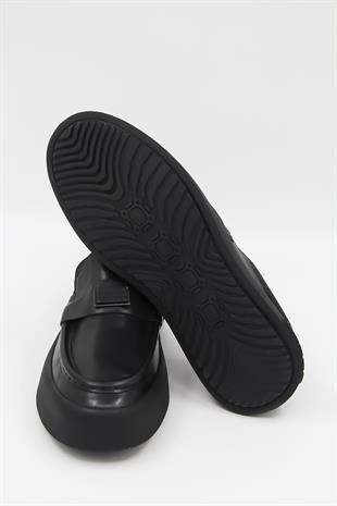 Luciano Bellini Alfa 5405 Erkek Loafer Ayakkabı - SİYAH