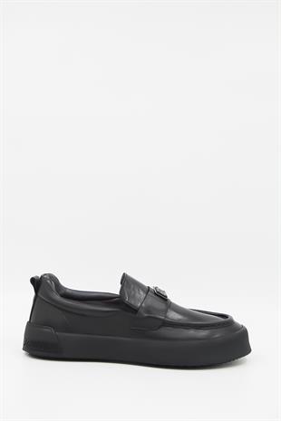 Luciano Bellini Alfa 5405 Erkek Loafer Ayakkabı - SİYAH