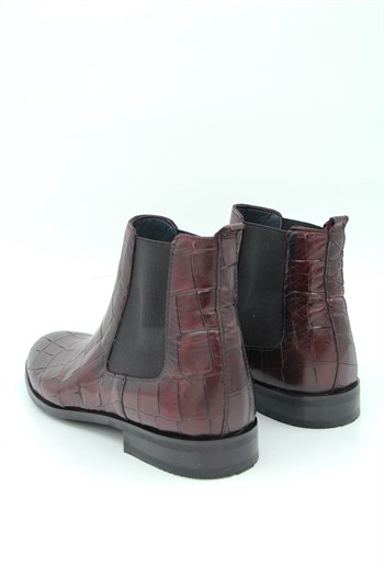Luciano Bellini Bj3001 Reptil Erkek Klasik Bot - BORDO