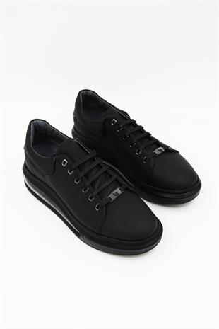 Luciano Bellini C14701 Erkek Casual Ayakkabı - SİYAH MAT