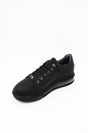 Luciano Bellini C14701 Erkek Casual Ayakkabı - SİYAH MAT