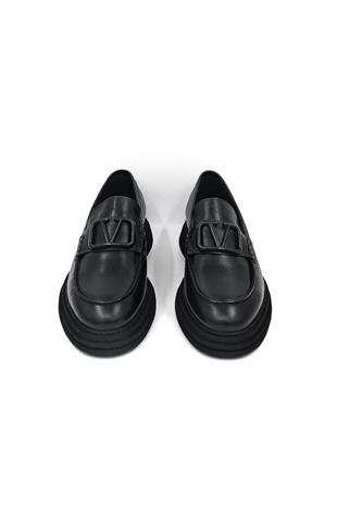 Luciano Bellini C22805-1 Erkek Loafer Ayakkabı - SİYAH