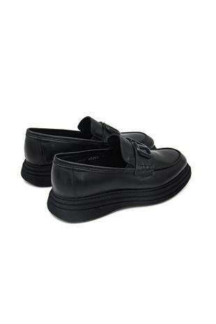 Luciano Bellini C22805-1 Erkek Loafer Ayakkabı - SİYAH