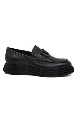 Luciano Bellini C22805-1 Erkek Loafer Ayakkabı - SİYAH