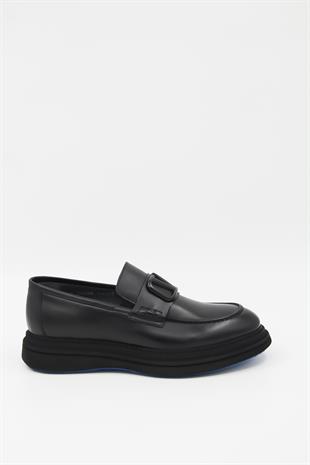 Luciano Bellini C22805 Erkek Loafer Ayakkabı - SİYAH