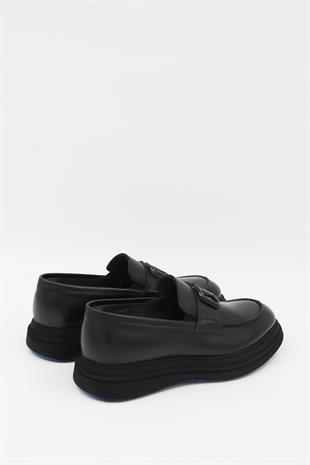 Luciano Bellini C22805 Erkek Loafer Ayakkabı - SİYAH