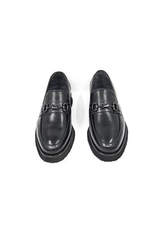 Luciano Bellini E4204 Erkek Loafer Ayakkabı - SİYAH