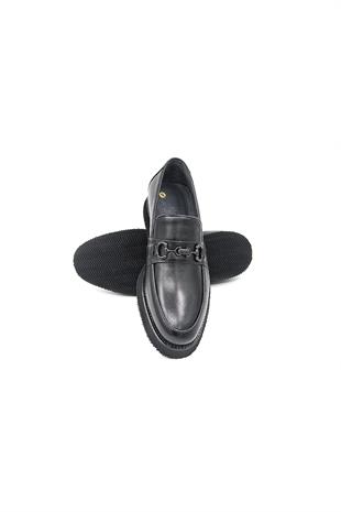 Luciano Bellini E4204 Erkek Loafer Ayakkabı - SİYAH