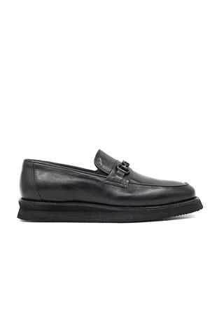 Luciano Bellini E4204 Erkek Loafer Ayakkabı - SİYAH