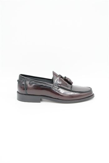 Luciano Bellini J1901 Erkek Klasik Microlite Ayakkabı - BORDO