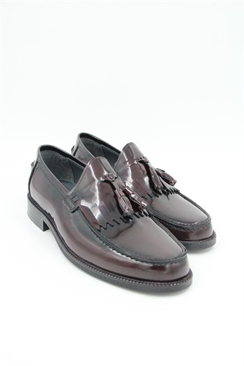 Luciano Bellini J1901 Erkek Klasik Microlite Ayakkabı - BORDO