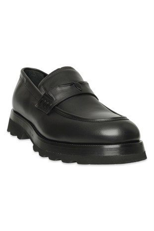 Marcomen 24025 Erkek Loafer Ayakkabı - SİYAH