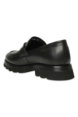 Marcomen 24025 Erkek Loafer Ayakkabı - SİYAH