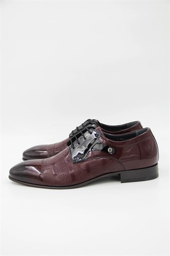 Oggi 013508 Kösele Erkek Klasik Ayakkabı - BORDO