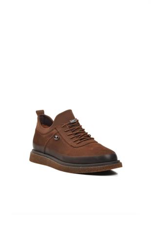Pierre Cardin 61896 Erkek Casual Ayakkabı - KAHVERENGİ NUBUK