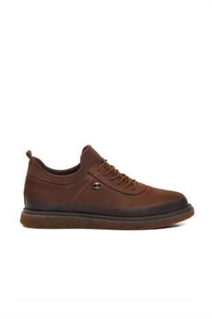 Pierre Cardin 61896 Erkek Casual Ayakkabı - KAHVERENGİ NUBUK
