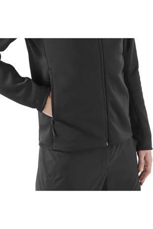 Salomon C23008 Sntial Midfleece Fz Erkek Polar - SİYAH