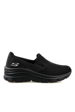 Skechers Fashıon Fıt 896293Tk Kadın Spor Ayakkabı - SİYAH
