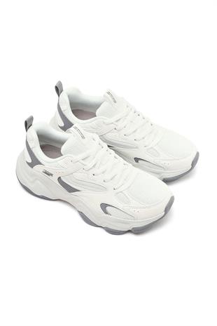 Skechers Bobs Diego 117685 Wht Kadın Spor Ayakkabı - BEYAZ