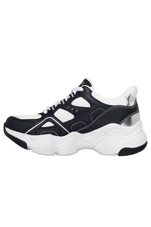 Skechers Bobs Diego 117686 Blk Kadın Spor Ayakkabı - BEYAZ
