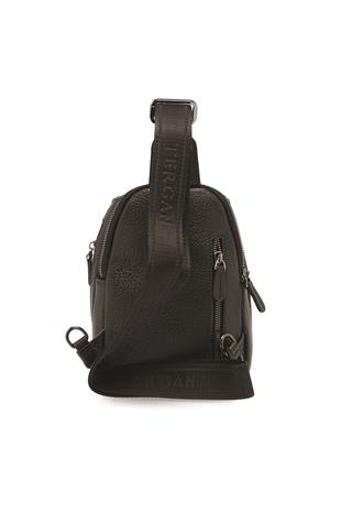 Tergan S1AC00021511-A41 Deri Unisex Çapraz Askılı Çanta - SİYAH