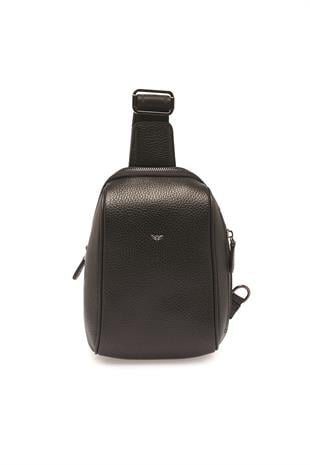 Tergan S1AC00021511-A41 Deri Unisex Çapraz Askılı Çanta - SİYAH