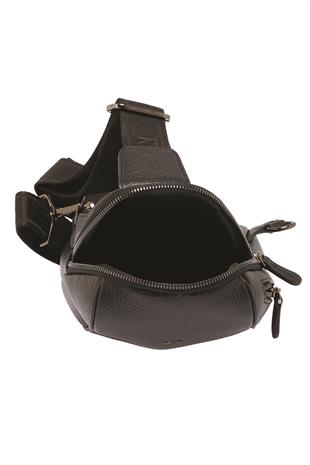 Tergan S1AC00021511-A41 Deri Unisex Çapraz Askılı Çanta - SİYAH