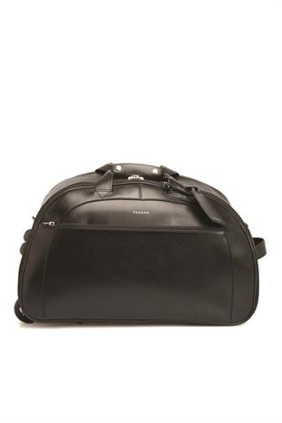 Tergan S1SC00002566-A97  Deri Unisex Seyahat Çantası - SİYAH