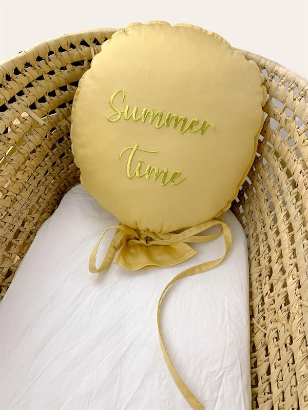 Summer Time Dekoratif Balon Yastık- Hardal