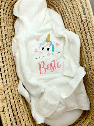 Baby Unicorn Bornoz 