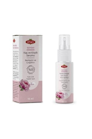 Kaş Ve Kirpik Serumu 15 ml + Gül Suyu Yüz Spreyi