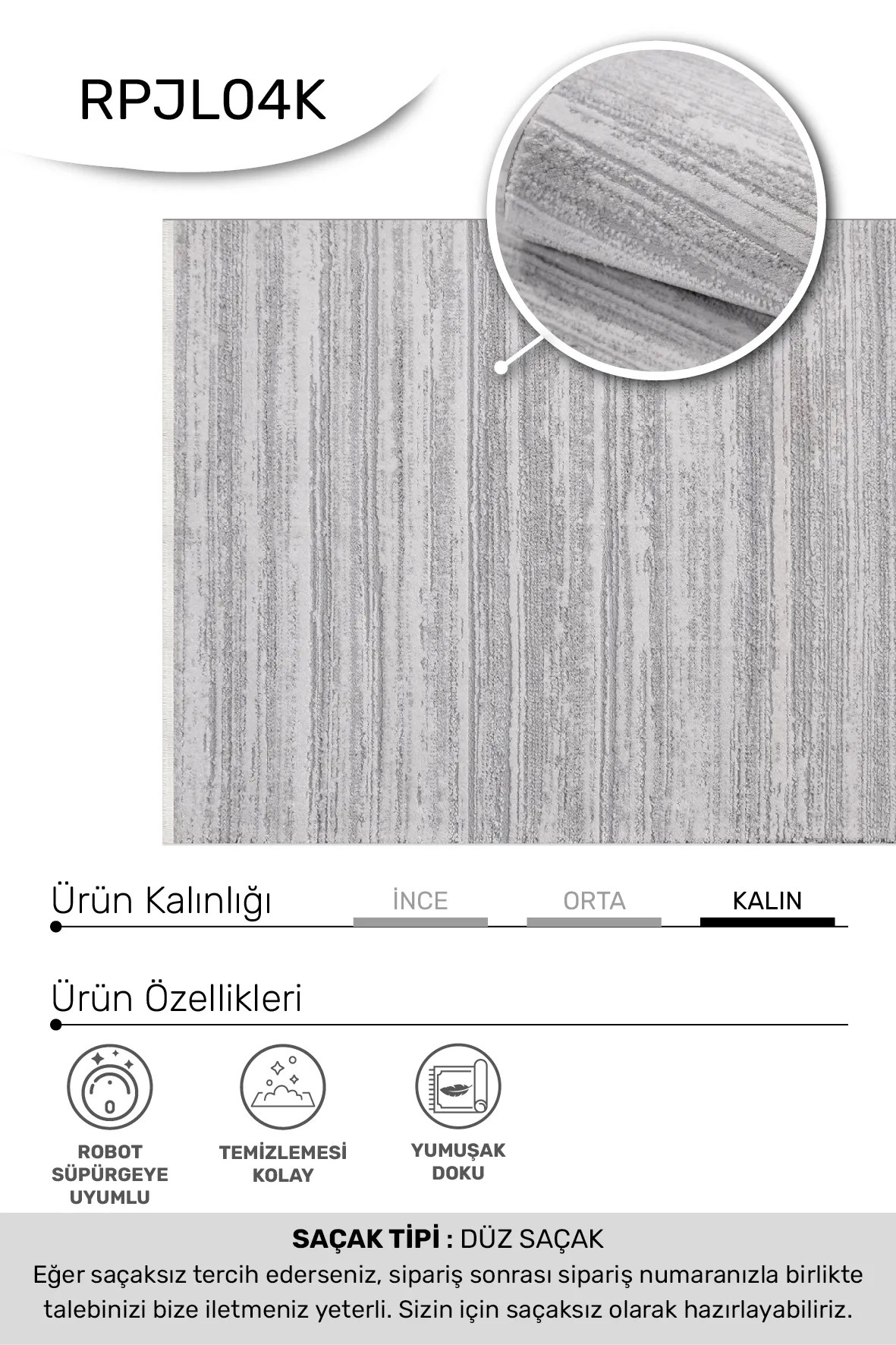 JALURA-Gri/Bej- Özel Ölçü-Salon,Oturma Odası, Koridor Halısı-Robot Süpürgeye Uyumlu-Kolay Temizlenebilir-Uygun Fiyat