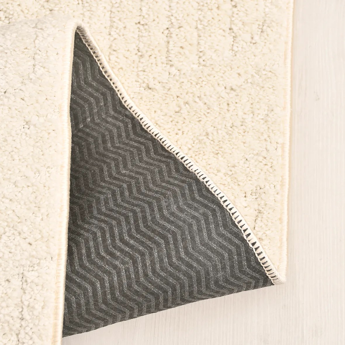 MODA- Krem Halı-Salon-Oturma Odası-Mutfak-Yıkanabilir-Robot Süpürge-Kaymaz Taban-Modern