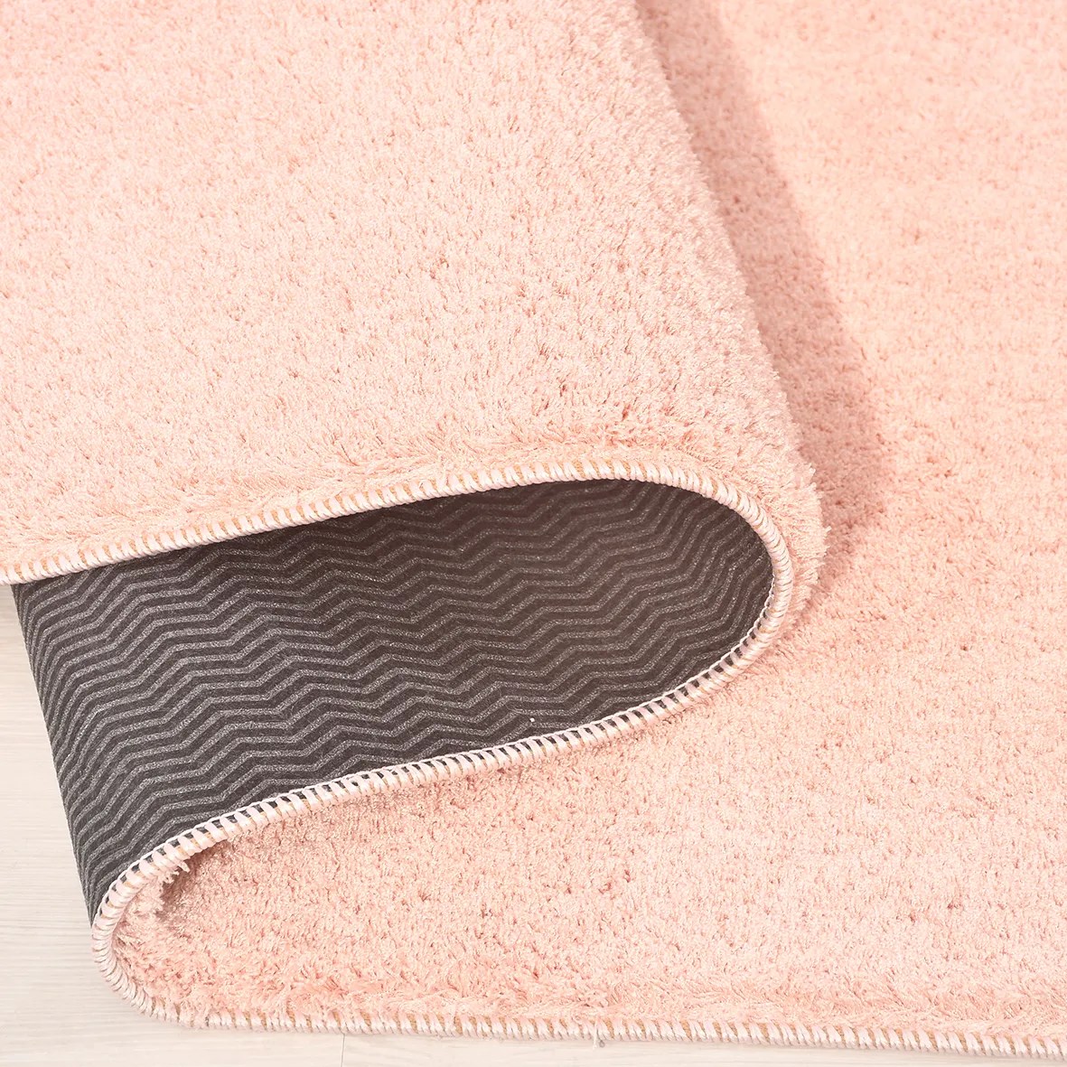Mars-PEMBE-Premium Kadifemsi Halı Oturma Odası-Salon-Mutfak-Kaymaz Taban -Yıkanabilir-Modern