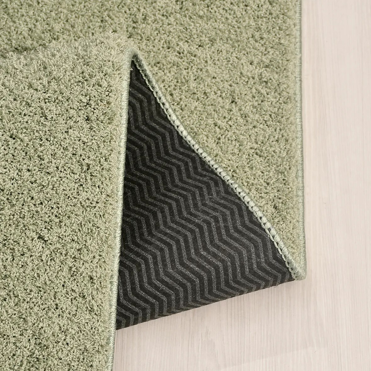 Mars-YEŞİL-Premium Kadifemsi Halı Oturma Odası-Salon-Mutfak-Kaymaz Taban -Yıkanabilir-Modern