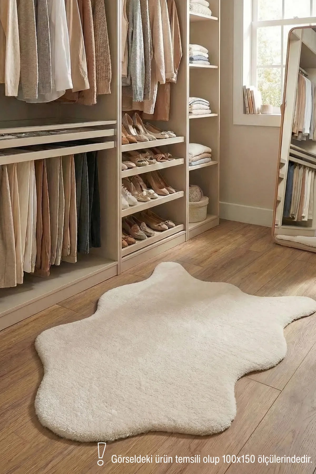 POLY Peluş Post Şeklinde Halı- Salon-Antre-Oturma Odası-Yumuşak-Kaymaz Taban-Yıkanabilir–Modern-Uygun Fiyat