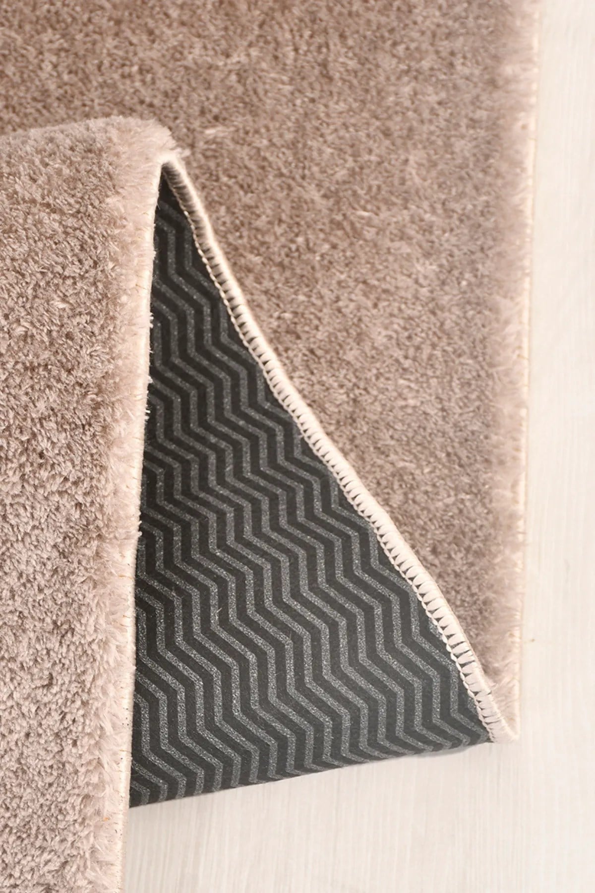 POLY Peluş Post Şeklinde Halı-Vizon/Kahve- Salon-Antre-Oturma Odası-Yumuşak-Kaymaz Taban-Yıkanabilir–Modern-Uygun Fiyat