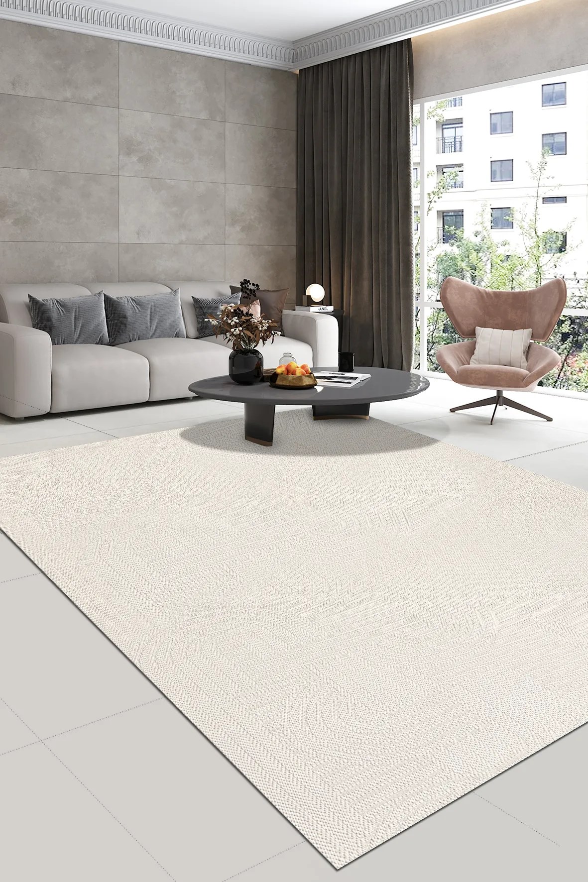 VALE -Krem -Özel Ölçü-Mutfak,Koridor-Kaydırmaz Taban- Robot Süpürgeye Uyumlu-Kolay temizlenebilir-Sisal - Uygun Fiyat