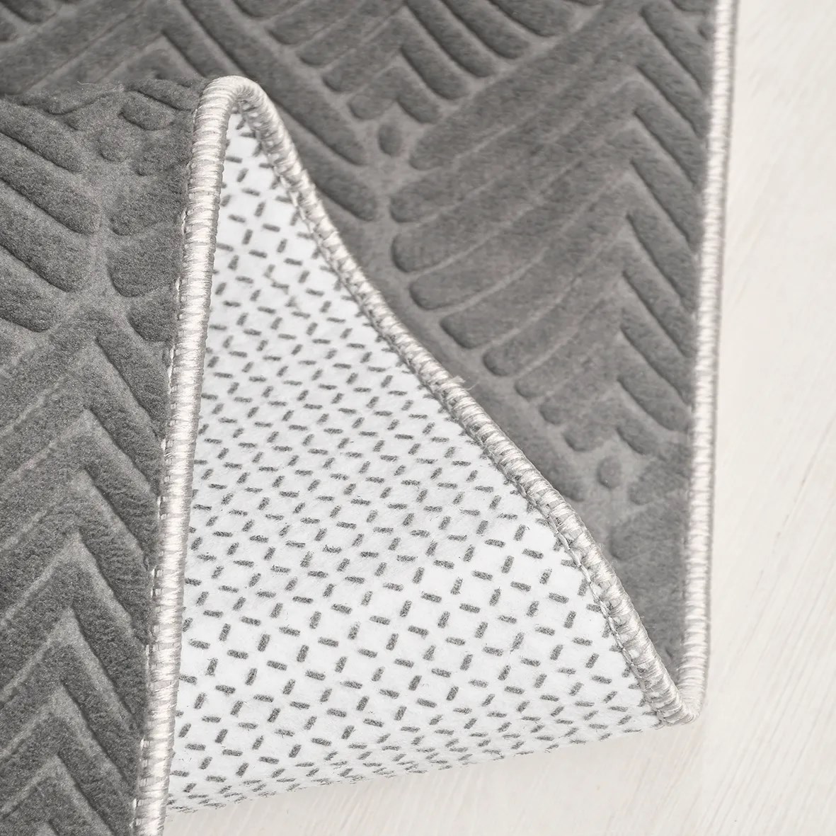 Valen - ANTRASİT-Salon-Oturma Odası-Mutfak-Yıkanabilir-Robot Süpürge-Kaymaz Taban-Modern